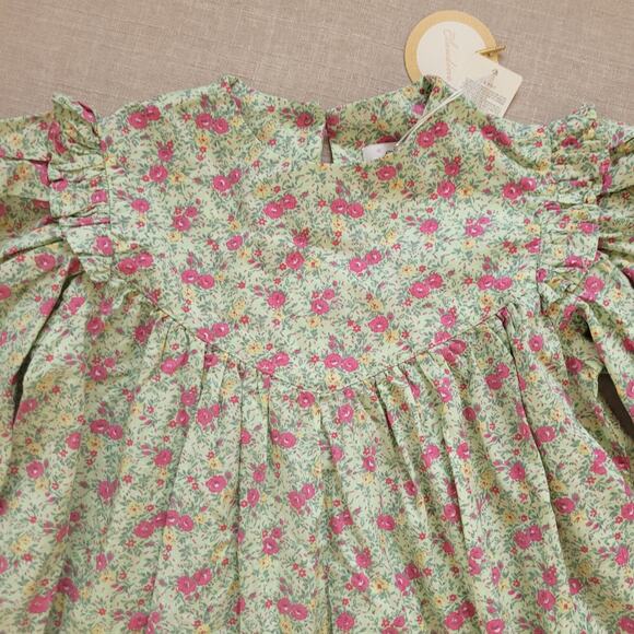 Claudine Green Floral Percher Dress - Picture 2 of 7